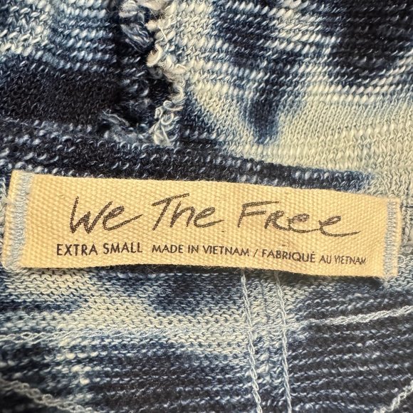 FREE PEOPLE We The Free "Blue Blue Indigo Combo" Tie Dye Tee - Picture 5 of 9